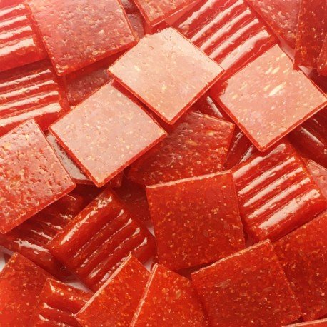 Glasmozaiek 20mm Chinees Rood