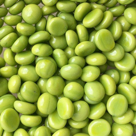 Mini krople szklane 9-13mm Kiwi