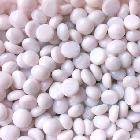 Mini krople szklane 9-13mm różowe