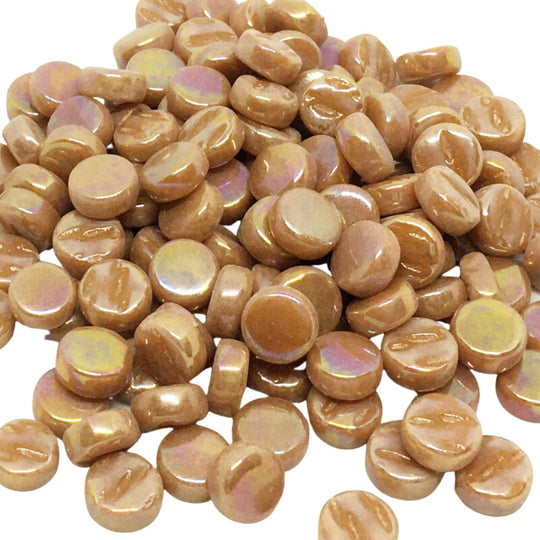 Mini kółeczka perłowe 8mm Brązowy cukier