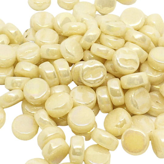 Mini kółeczka perłowe 8mm kremowe