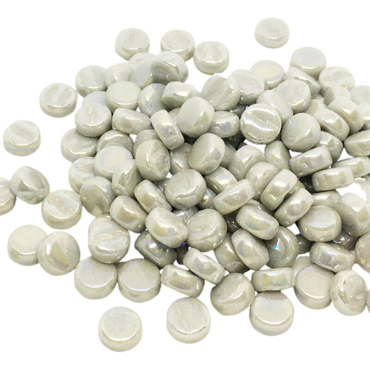 Mini kółka perłowe 8mm jasnoszare