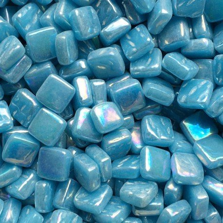 Ottoman Perlowy 8mm Niebieskie Morze