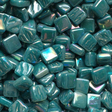 Ottoman Perlowy 8mm Ciemny Cyjan