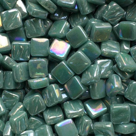 Ottoman Perlowy 8mm Połowa Cyjan