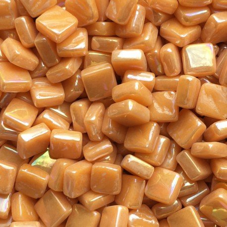 Ottoman Perlowy 8mm Opalowy pomarańczowy