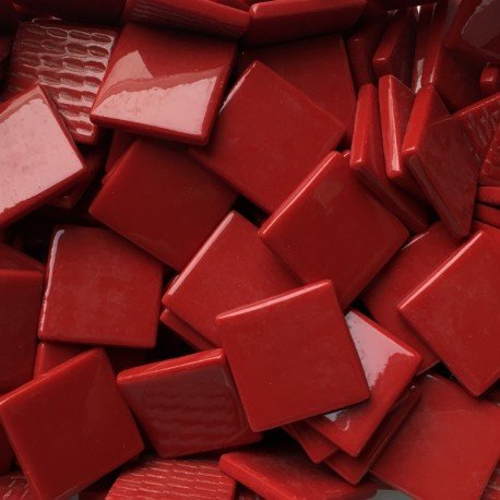 Pâte de Verre  25mm  Krwistoczerwona