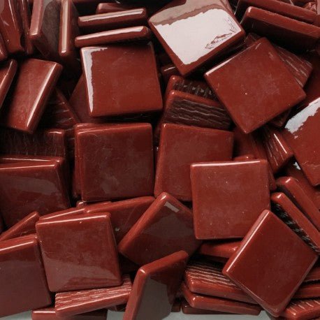 Pâte de Verre  25mm Bordowy 