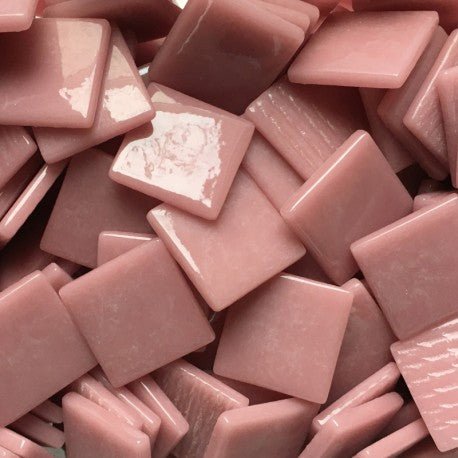 Pâte de Verre  25mm  Ciemnoróżowy