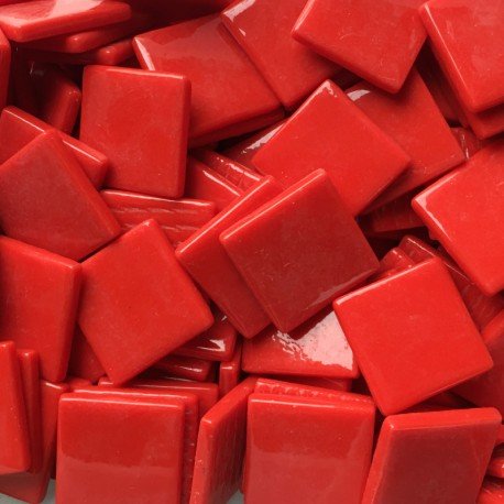 Pâte de Verre 25mm Czysta Czerwień