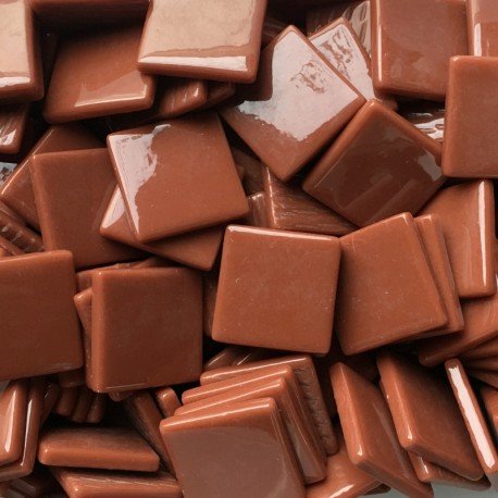 Pâte de Verre 25mm Kasztanowy