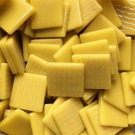 Pâte de Verre 25mm opalowy zolty