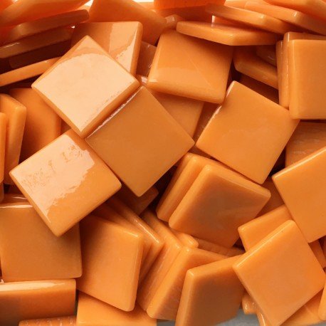 Pâte de Verre 25mm Pomarańczowy opalizujący