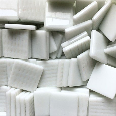 Pâte de Verre 25mm Biały opalowy