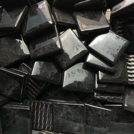 Pâte de Verre 25 mm opalowa czerń