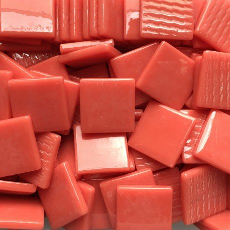 Pâte de Verre 25mm Pomarańczowoczerwony