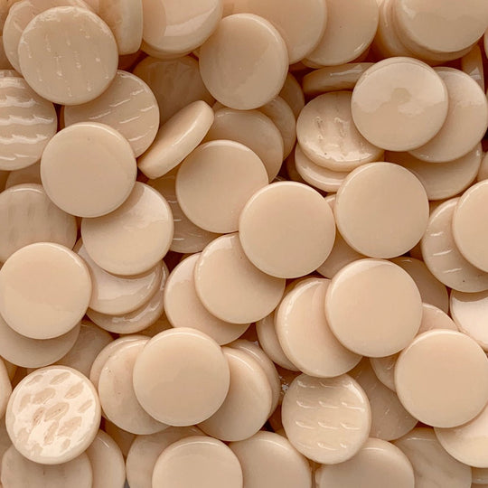 Okrągła płytka szklana 18mm Blush