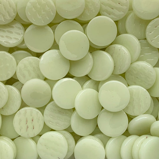 Okrągła płytka szklana 18mm jasny żółty