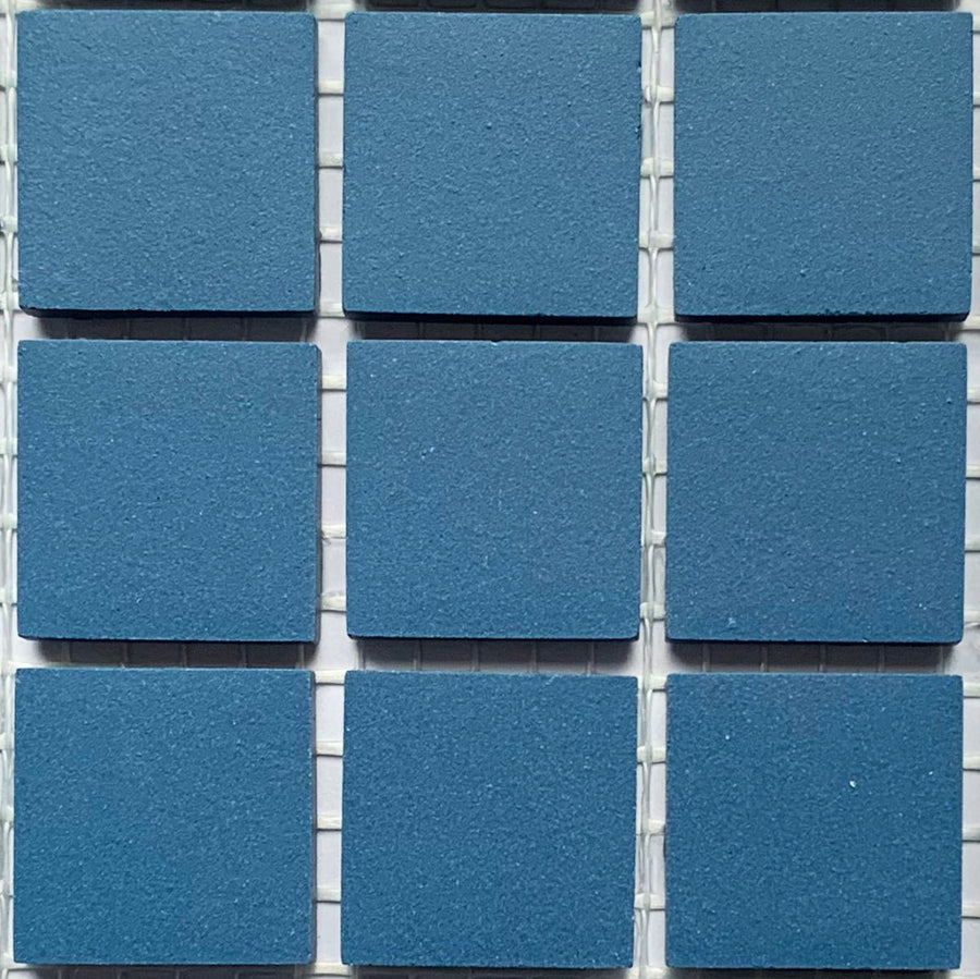 Winckelmans Bleu Nuit – matt 20x20 mm mosaic tiles on mesh