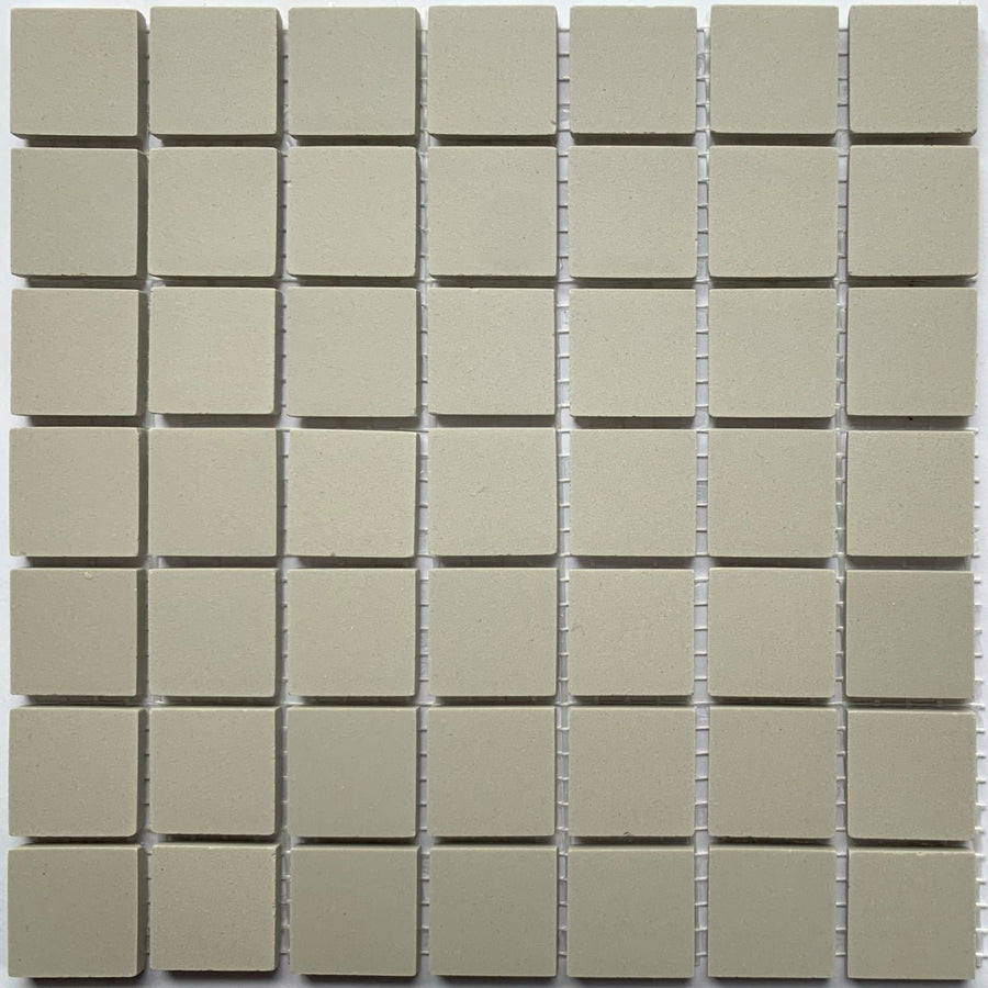 Winckelmans Perle – matte Mosaikfliesen im Format 20x20 mm auf Netz
