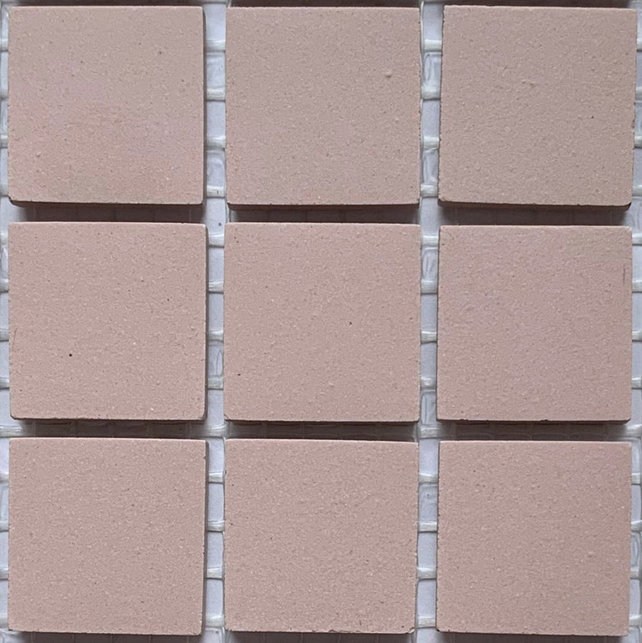 Winckelmans Rose – carreaux de mosaïque mats de 20x20 mm sur filet